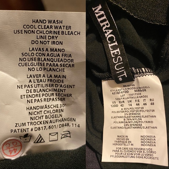 MIRACLESUIT ILLUSIONISTS MIRAGE Underwire Tankini Top DD-Cups (bundle w/shorts) - Picture 7 of 7